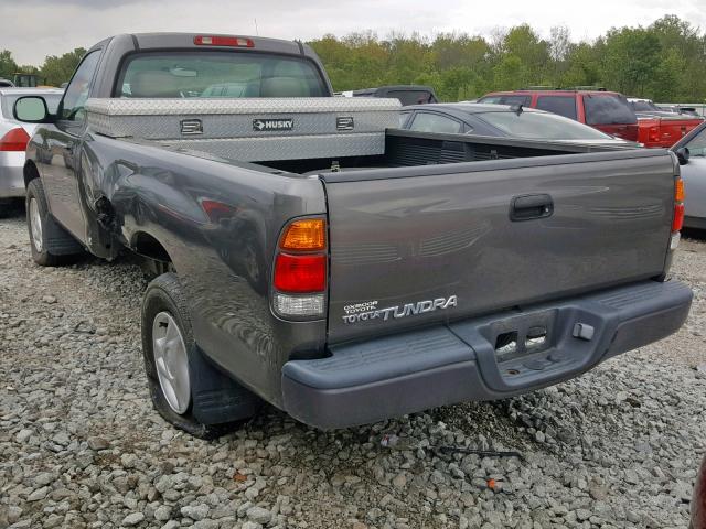 5TBJN32174S444694 - 2004 TOYOTA TUNDRA GRAY photo 3