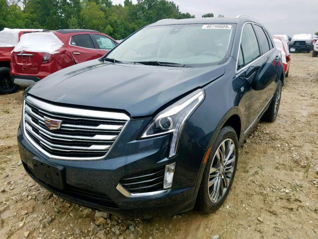 1GYKNCRS8KZ173628 - 2019 CADILLAC XT5 LUXURY BLUE photo 2