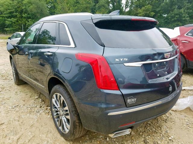 1GYKNCRS8KZ173628 - 2019 CADILLAC XT5 LUXURY BLUE photo 3