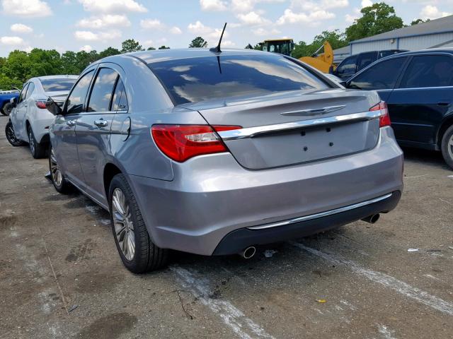 1C3CCBCG7DN597380 - 2013 CHRYSLER 200 LIMITE SILVER photo 3