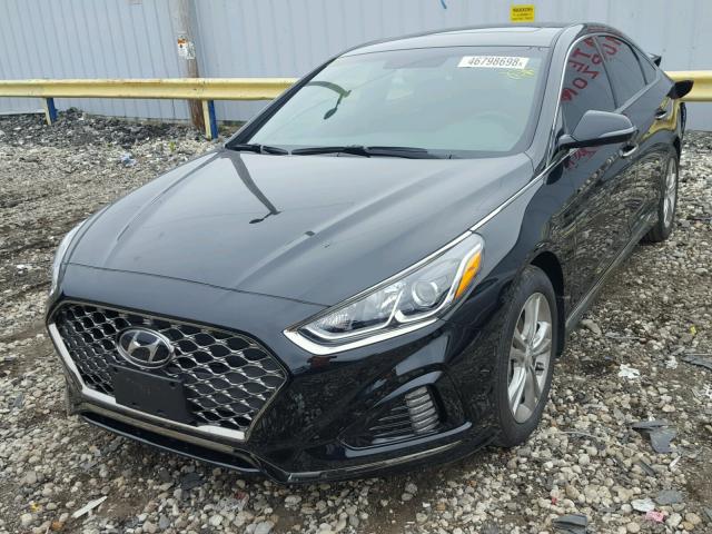 5NPE34AF5JH677508 - 2018 HYUNDAI SONATA SPO BLACK photo 2