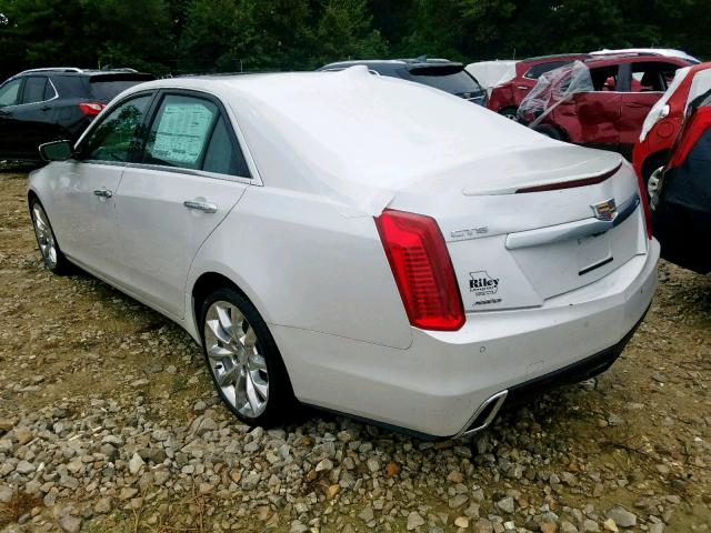 1G6AY5SS5K0134923 - 2019 CADILLAC CTS PREMIU WHITE photo 3