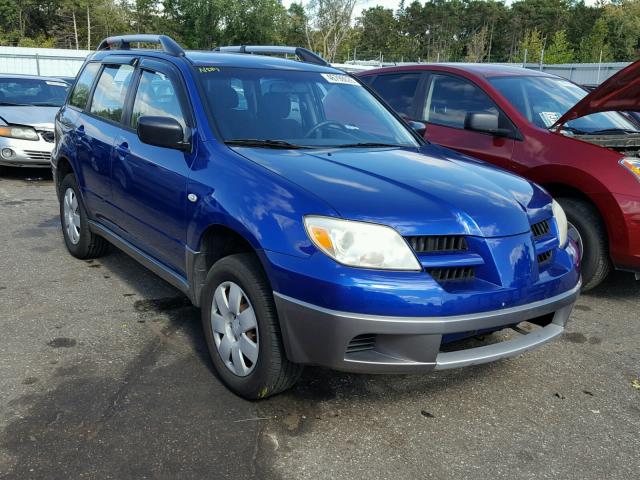 JA4LX31F66U011996 - 2006 MITSUBISHI OUTLANDER BLUE photo 1