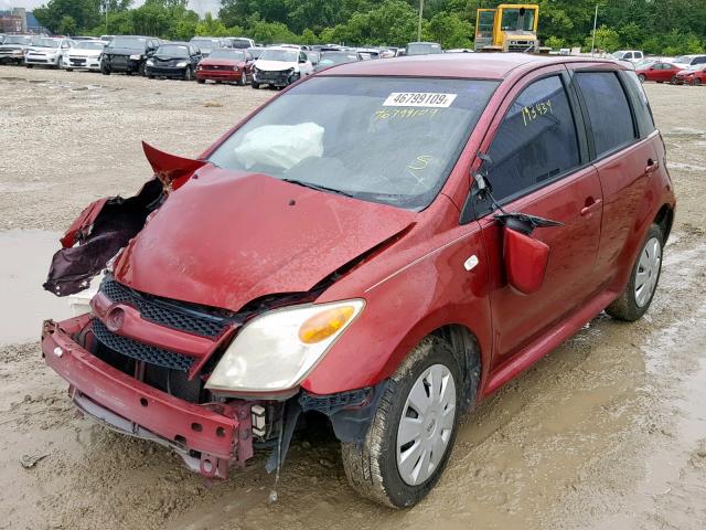 JTKKT624060135127 - 2006 TOYOTA SCION XA RED photo 2