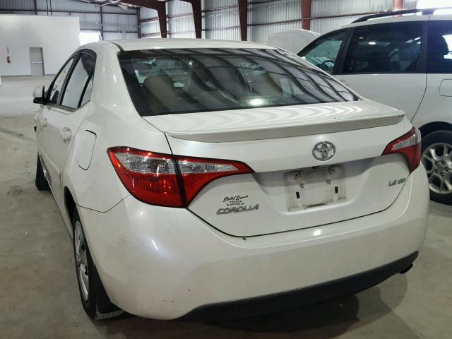 5YFBPRHE9EP103312 - 2014 TOYOTA COROLLA EC WHITE photo 3