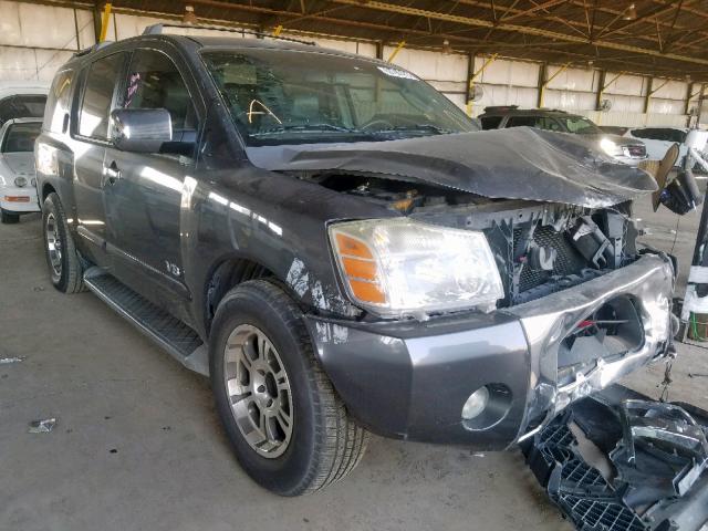 5N1AA08A97N722784 - 2007 NISSAN ARMADA SE GRAY photo 1