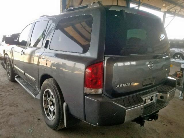 5N1AA08A97N722784 - 2007 NISSAN ARMADA SE GRAY photo 3