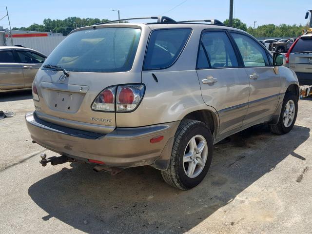 JTJHF10U310215428 - 2001 LEXUS RX 300 GOLD photo 4