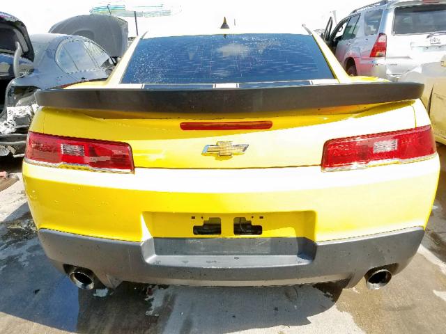 2G1FA1E34E9213331 - 2014 CHEVROLET CAMARO LS YELLOW photo 10