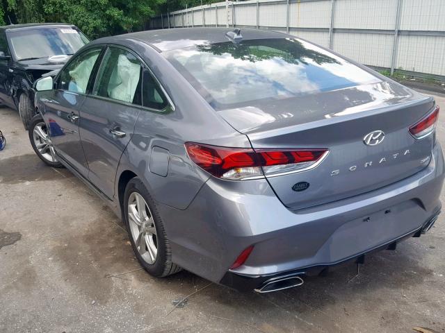 5NPE34AF8JH689412 - 2018 HYUNDAI SONATA SPO CHARCOAL photo 3