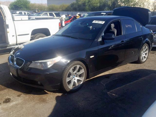 WBANB53537CP04185 - 2007 BMW 550 I BLACK photo 2