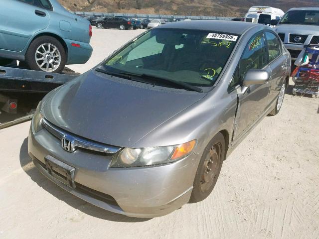 1HGFA16586L085307 - 2006 HONDA CIVIC LX BEIGE photo 2