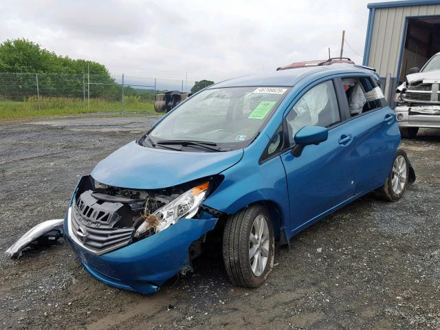 3N1CE2CPXGL392861 - 2016 NISSAN VERSA NOTE TEAL photo 2