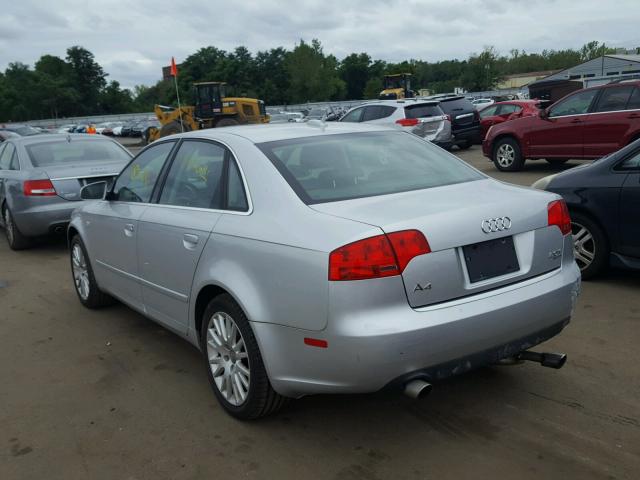 WAUDF78E76A214282 - 2006 AUDI A4 2.0T QU SILVER photo 3