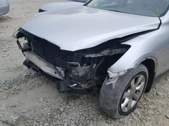 JNKAJ09E38M303759 - 2008 INFINITI EX35 BASE SILVER photo 9
