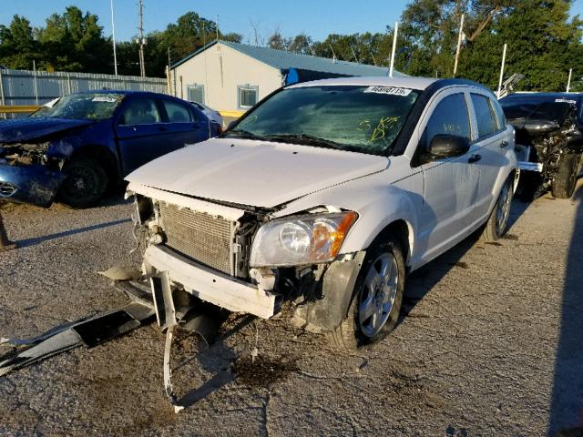 1B3HB48B28D674280 - 2008 DODGE CALIBER SX WHITE photo 2