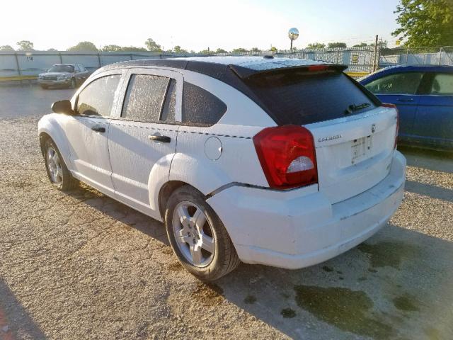 1B3HB48B28D674280 - 2008 DODGE CALIBER SX WHITE photo 3