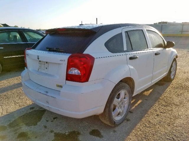 1B3HB48B28D674280 - 2008 DODGE CALIBER SX WHITE photo 4