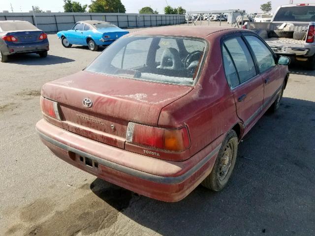 JT2EL43A8N0247856 - 1992 TOYOTA TERCEL DEL RED photo 4