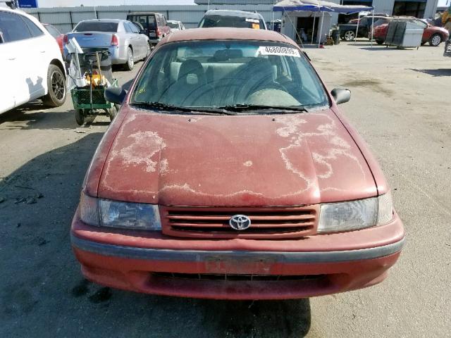 JT2EL43A8N0247856 - 1992 TOYOTA TERCEL DEL RED photo 9