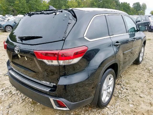 5TDDZRFH0KS960234 - 2019 TOYOTA HIGHLANDER BLACK photo 4