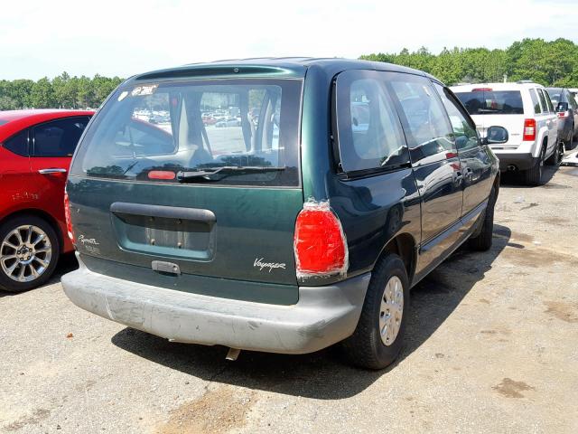 2P4FP2530WR847745 - 1998 PLYMOUTH VOYAGER GREEN photo 4