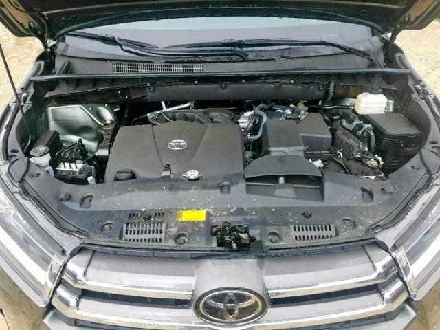 5TDDZRFH5KS974968 - 2019 TOYOTA HIGHLANDER GREEN photo 7