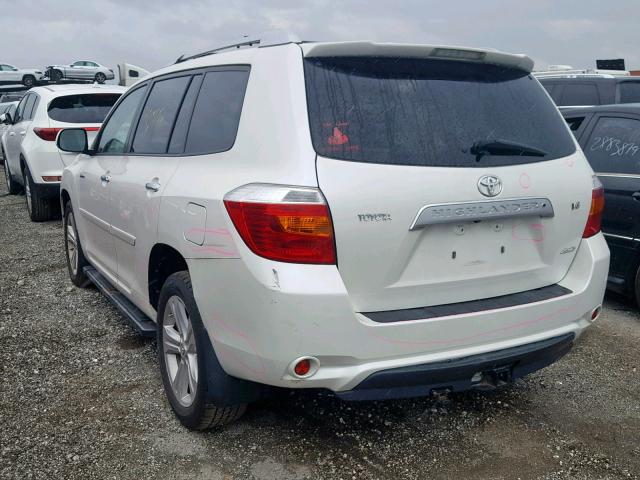 JTEES42A592115297 - 2009 TOYOTA HIGHLANDER WHITE photo 3