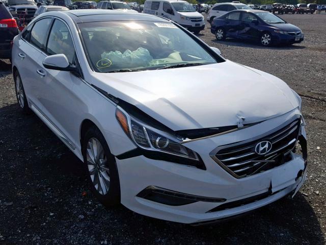 5NPE34AF8FH090985 - 2015 HYUNDAI SONATA SPO WHITE photo 1