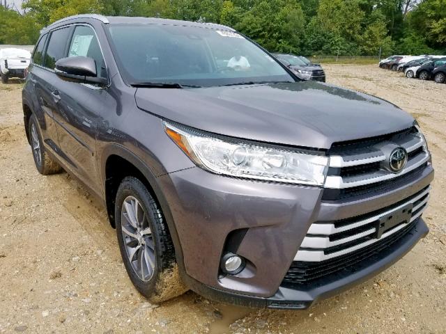 5TDJZRFHXKS583298 - 2019 TOYOTA HIGHLANDER CHARCOAL photo 1