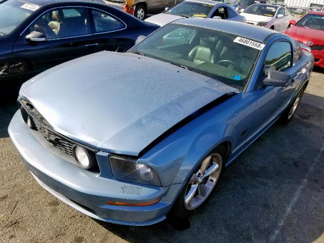 1ZVHT82H165210644 - 2006 FORD MUSTANG GT BLUE photo 2