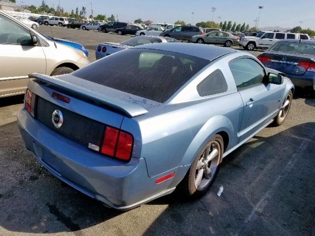 1ZVHT82H165210644 - 2006 FORD MUSTANG GT BLUE photo 4