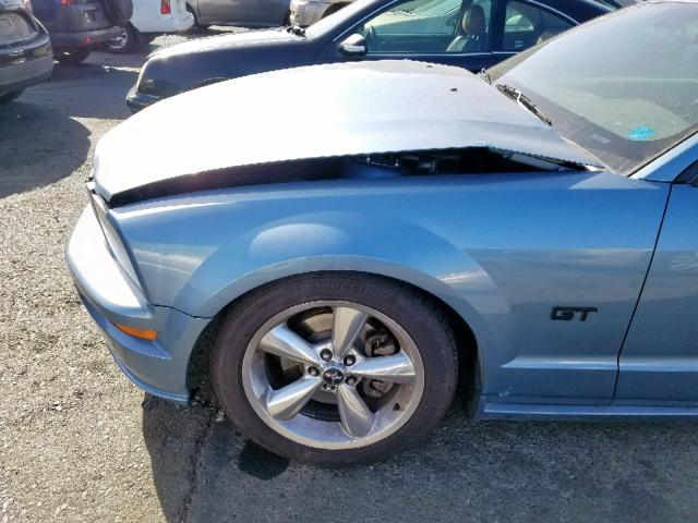 1ZVHT82H165210644 - 2006 FORD MUSTANG GT BLUE photo 9