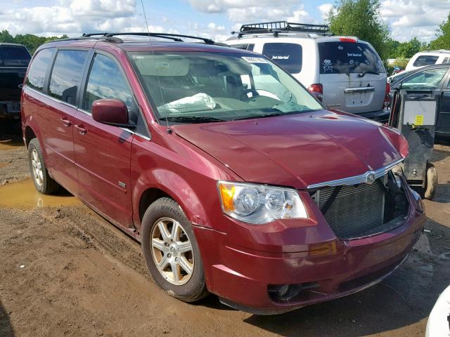 2A8HR54P38R776551 - 2008 CHRYSLER TOWN & COU BURGUNDY photo 1