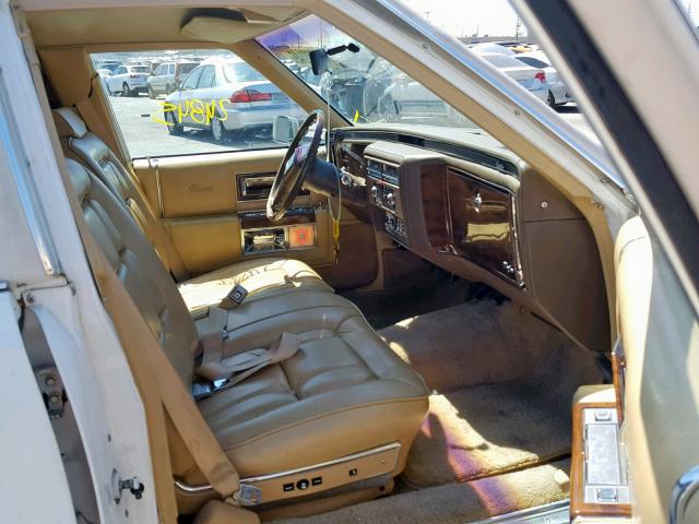 1G6DW69Y6G9726515 - 1986 CADILLAC FLEETWOOD WHITE photo 5