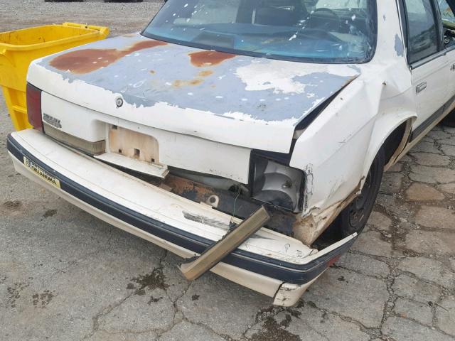 1G3AL54R3L6360916 - 1990 OLDSMOBILE CUTLASS CI თეთრი ფოტო 9