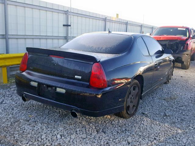 2G1WL15C869236428 - 2006 CHEVROLET MONTE CARL BLACK photo 4