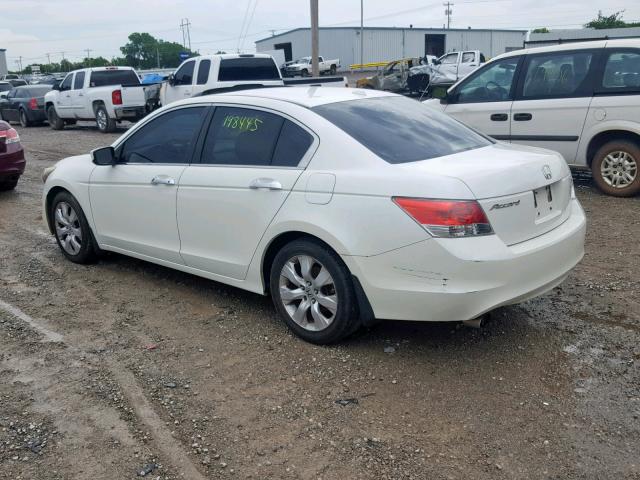 1HGCP36878A076524 - 2008 HONDA ACCORD EXL WHITE photo 9