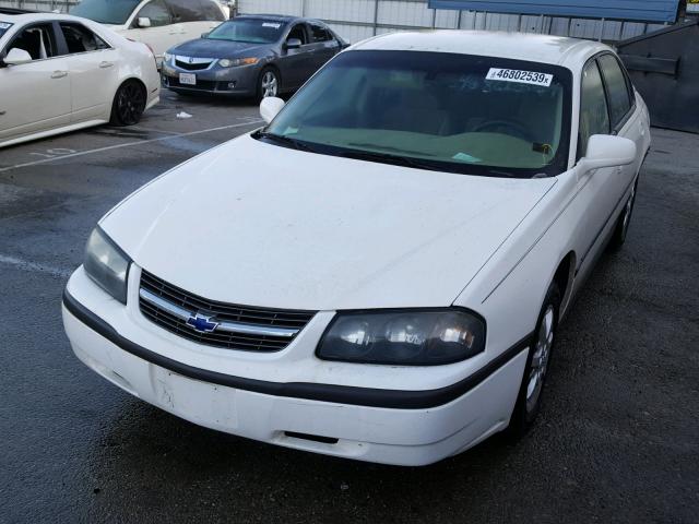 2G1WF52E439365699 - 2003 CHEVROLET IMPALA WHITE photo 2