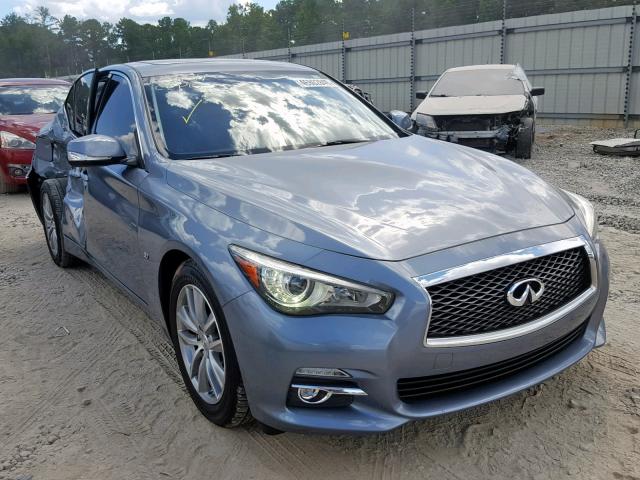 JN1BV7AP1FM345654 - 2015 INFINITI Q50 BASE BLUE photo 1