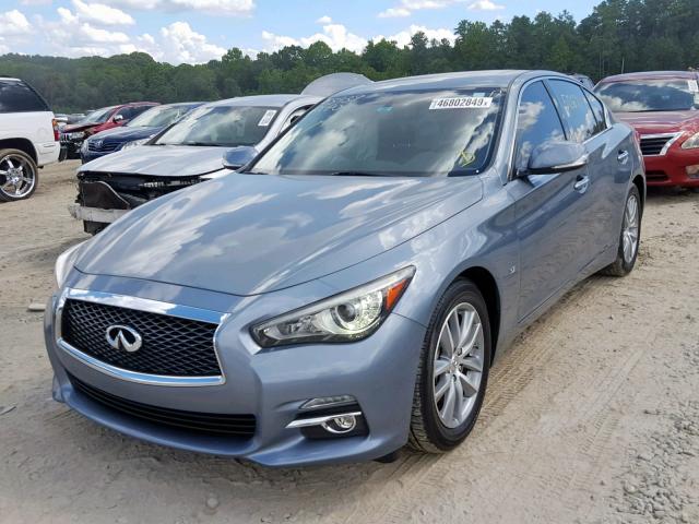 JN1BV7AP1FM345654 - 2015 INFINITI Q50 BASE BLUE photo 2