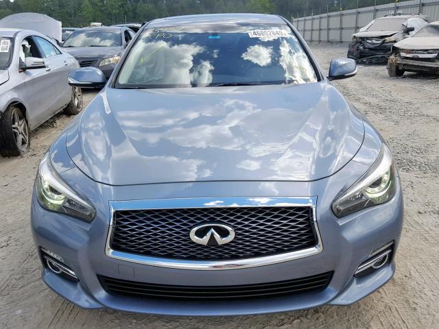 JN1BV7AP1FM345654 - 2015 INFINITI Q50 BASE BLUE photo 9