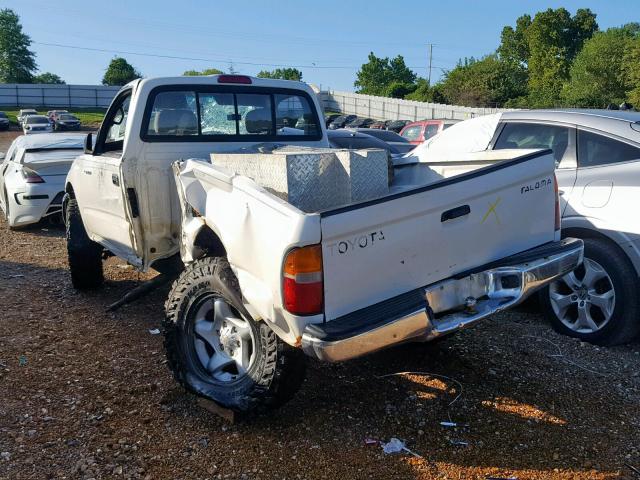 4TAPM62NXXZ498482 - 1999 TOYOTA TACOMA WHITE photo 3