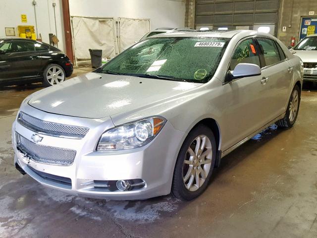 1G1ZE5E72AF185509 - 2010 CHEVROLET MALIBU LTZ ვერცხლისფერი ფოტო 2