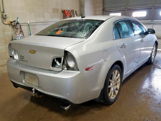1G1ZE5E72AF185509 - 2010 CHEVROLET MALIBU LTZ ვერცხლისფერი ფოტო 4