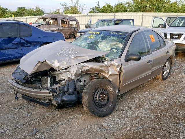 1G1JF52F337163750 - 2003 CHEVROLET CAVALIER L BEIGE photo 2