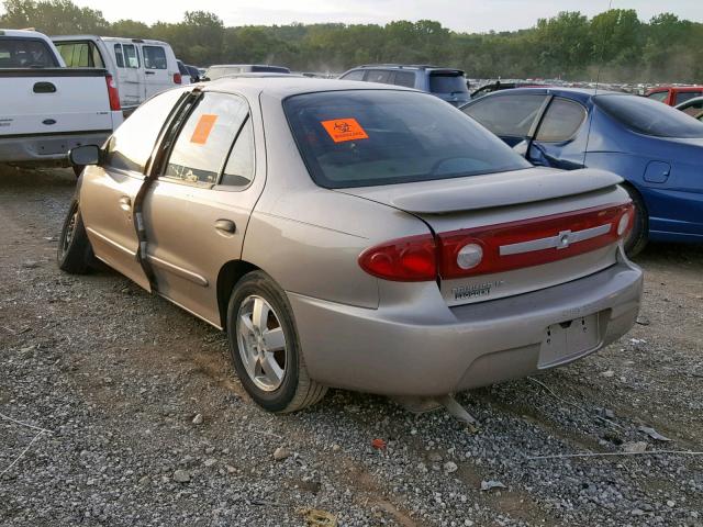 1G1JF52F337163750 - 2003 CHEVROLET CAVALIER L BEIGE photo 3