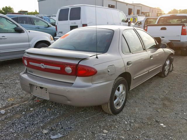 1G1JF52F337163750 - 2003 CHEVROLET CAVALIER L BEIGE photo 4