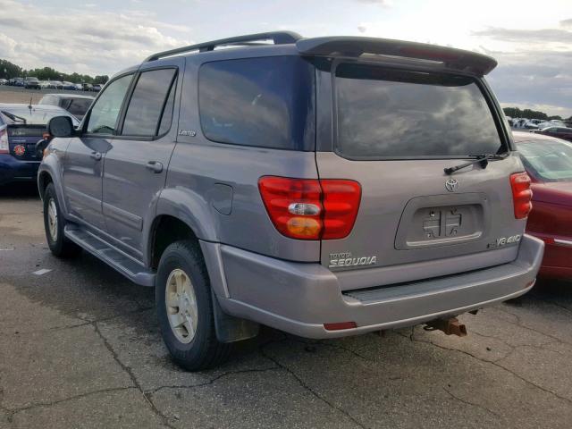 5TDBT48A82S096075 - 2002 TOYOTA SEQUOIA LI TAN photo 3