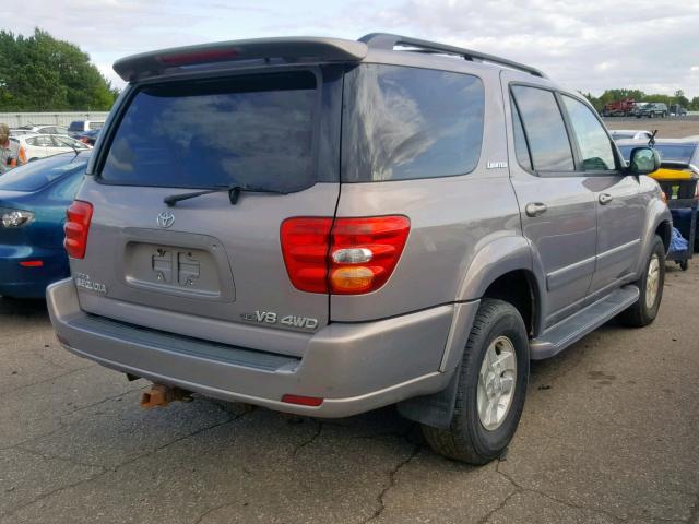 5TDBT48A82S096075 - 2002 TOYOTA SEQUOIA LI TAN photo 4